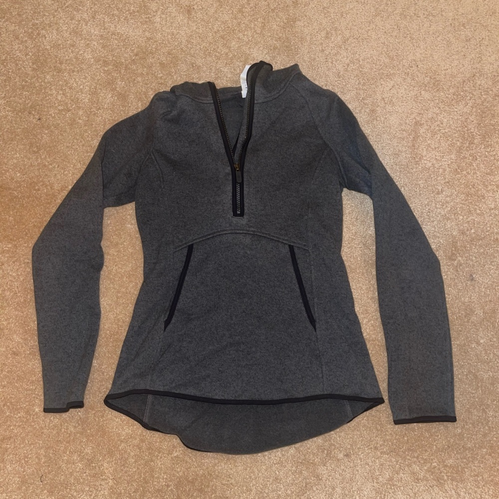 Lululemon grey quarter zip sweatshirt